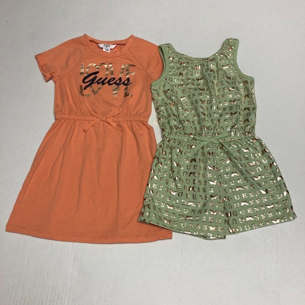 GUESS‎ GIRLS SET OF 2, DRESS & ROMPER SZ 6 NEW WITH TAG